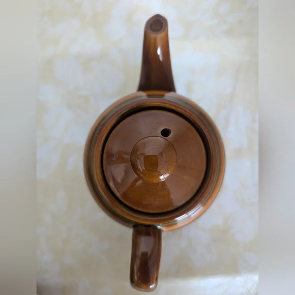 Brown Betty Teapot, Sadler Teapot, Striped Vintage Teapot - Picture 2 of 5